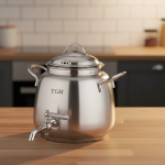 کتری تک شیردار کف چدن قیطاسی کد 6006