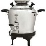 سماور روگازی عالینسب آبگینه - 5 لیتری – پایه دار- برنجی