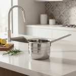 شیرجوش استیل سایز 14 دستی لوکس