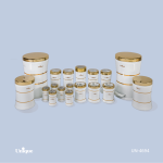 18کمر باریک خطی سفید طلا یونیک4694