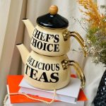 کتری قوری لعابی برند شاهین ترکیه کد 109