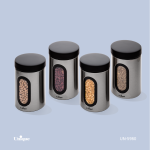 قوطی پنجره دار 2.5 لیتر استیل یونیک5980