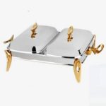 سوفله دوقلو قایقی پایه طلایی رزلند