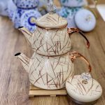 کتری قوری لعابی برند شاهین ترکیه کد 111