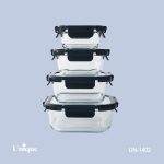 ظرف غذا4تیکه-مربع یونیک کد1402