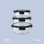 ظرف غذا3تیکه-گرد یونیک کد1404