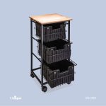 جای سیب زمینی و پیاز3طبقه پارچه باکس یونیک کد2901