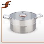 قابلمه استیل نقره ای براق کروپ سِت سایز28