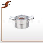 قابلمه استیل نقره ای براق کروپ سِت سایز16