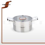 قابلمه استیل نقره ای براق کروپ سِت سایز20