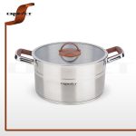 قابلمه استیل نقره ای براق کروپ سِت سایز 24