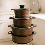 سرویس قابلمه چدن 8 پارچه برند رادیس اقتصادی