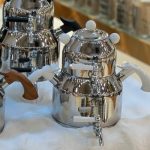 کتری قوری استیل شیردار سفید برند تیتل