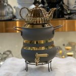 کتری قوری استیل ضد زنگ طوسی برند تیتیل