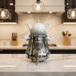 کتری قوری استیل شیردار برند اس لوکس کد9060