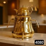 کتری قوری استیل شیردار طلایی برند اس لوکس کد4080