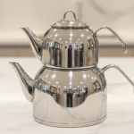 کتری قوری تمام استیل لوله دار کد130